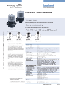 Pneumatic Control/Feedback