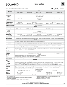 Technical Datasheet