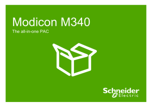 Modicon M340 Commercial presentation