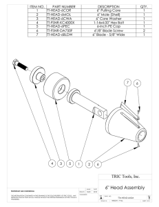 6" Head Assembly - TRIC Tools, Inc