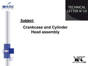 Crankcase and Cylinder Head assembly