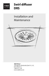 Installation and maintenance guide