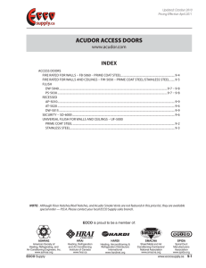 acudor access doors