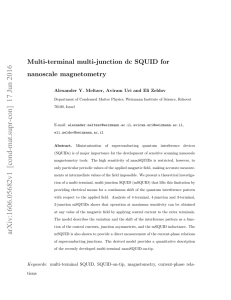 Multi-terminal multi-junction dc SQUID for nanoscale magnetometry
