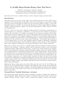 A 10 kHz Short-Stroke Rotary Fast Tool Servo
