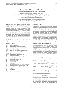 Improved Top-oil Temperature Model for Unsteady