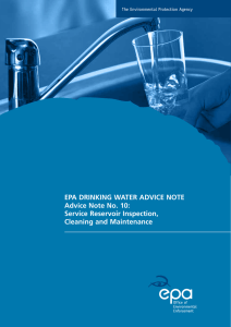 EPA DRINkINg WAtER ADVICE NOtE Advice Note No. 10: Service