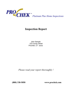 Inspection Report