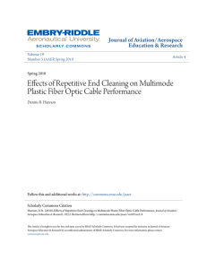 Effects of Repetitive End Cleaning on Multimode Plastic Fiber Optic