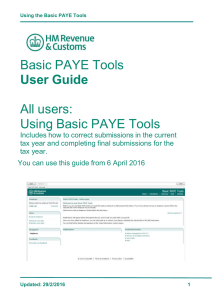 Basic PAYE Tools: user guide