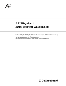 Physics 1 - The College Board