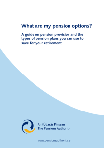 What are my pension options?