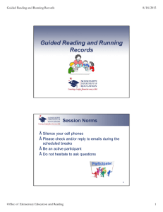 Passport to Literacy Training for Grades Pre-K