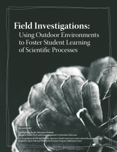 Field Investigations: Using Outdoor Environments to Foster Student