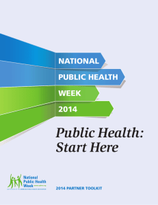 Public Health: Start Here - National Public Health Week