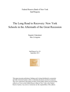 The Long Road to Recovery - Federal Reserve Bank of New York