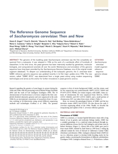 The Reference Genome Sequence of Saccharomyces - SGD-Wiki