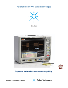 Infiniium 9000 Series Oscilloscopes Data Sheet