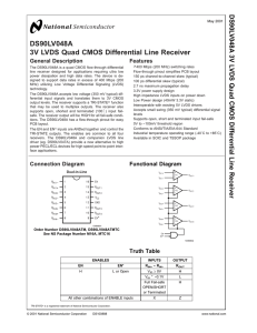 Texas Instruments DS90LV048ATM datasheet