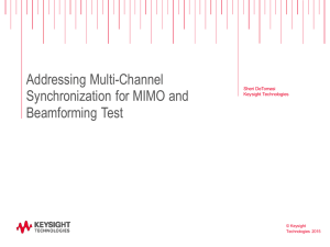 Addressing LTE Multi-channel beamforming apps