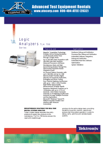 TLA700 Logic Analyzers - Advanced Test Equipment Rentals