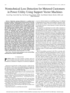 Nontechnical Loss Detection for Metered Customers in Power Utility