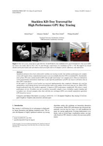 Stackless KD-Tree Traversal for High Performance GPU Ray Tracing