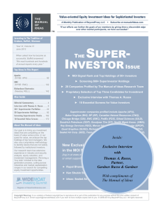 the super- investorissue
