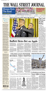 Buffett Heirs Bet on Apple