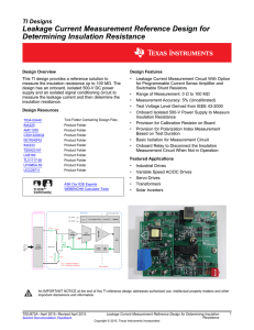 Leakage Current Measurement Reference