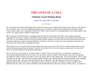 the lives of a cell