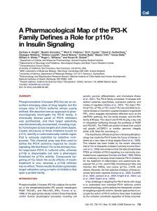 A Pharmacological Map of the PI3-K Family Defines a Role for