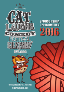 CLCF sponsor pack 2016.indd - The Cat Laughs Comedy Festival