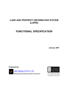 functional specification