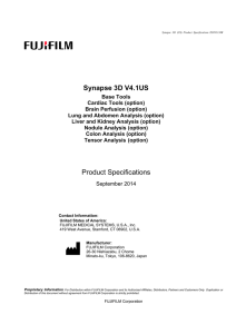Synapse 3D product specification