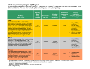 Which long term care package is right for you