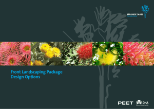 Front Landscaping Package Design Options