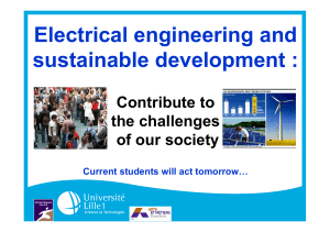 Electrical engineering and sustainable development :