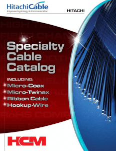 Electronics Cable Catalog