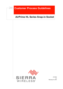 AirPrime HL Series Snap-in Socket Customer Process