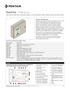 Leak Detection and Location Modules Replacement Parts