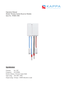 Wireless Socket Receiver Module