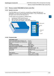 Saia-Burgess Controls AG Memory module PCD3 - sbc