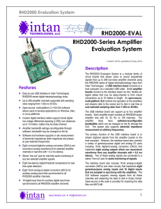 RHD2000 Evaluation System
