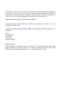 Catastrophic" failure" and" fault9tolerant" design" of" IGBT" power