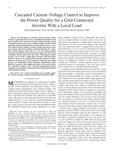 Cascaded Current–Voltage Control to Improve the Power Quality for