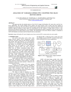 ANALYSIS OF VARIABLE SPEED PFC CHOPPER FED BLDC