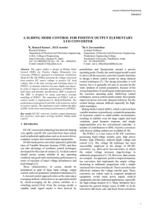 a sliding mode control for positive output elementary luo converter