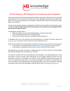 NY State Employers: ADP Notification of Tax