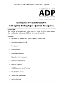 ADP NPS Multi-Agency Briefing August 2016